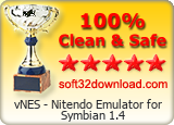 vNES - Nitendo Emulator for Symbian 1.4 Clean & Safe award